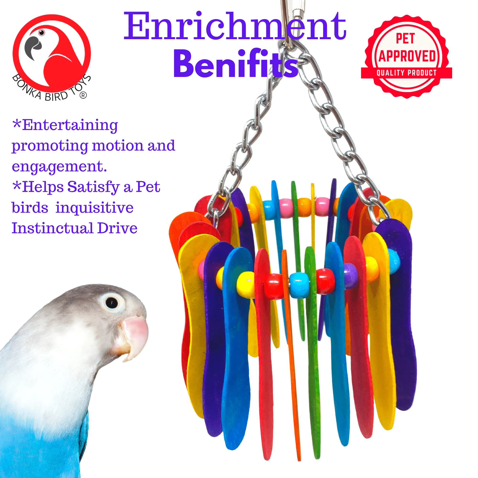 1401 Spoon Circle Small Bird Toy