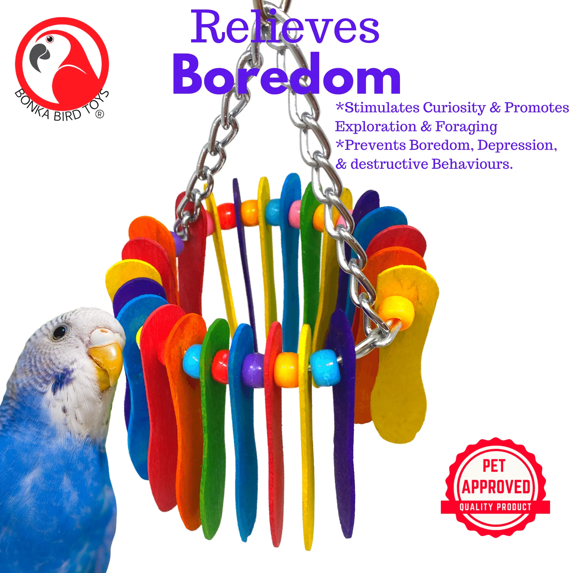 1401 Spoon Circle Small Bird Toy