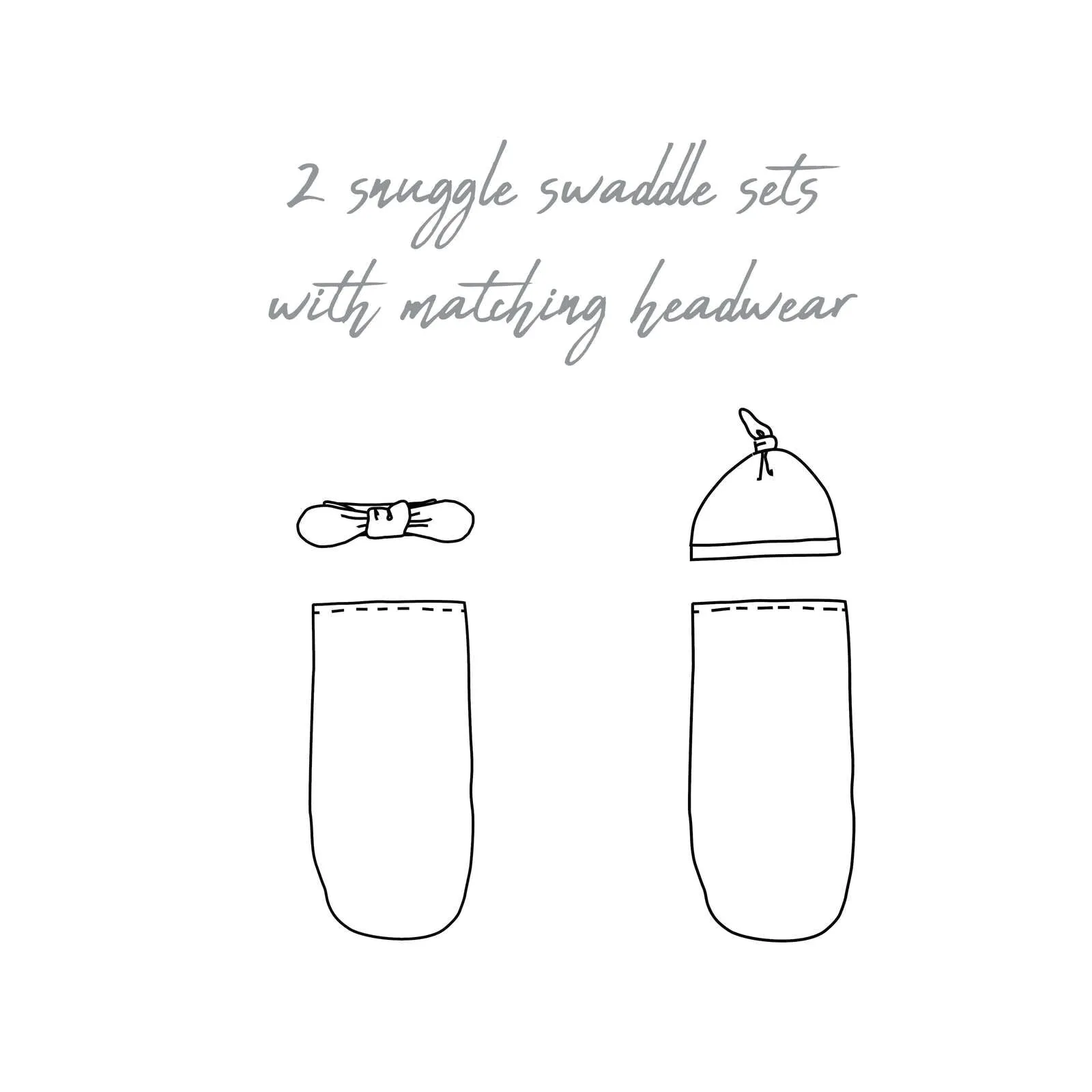 2 Pack Snuggle Swaddle Set
