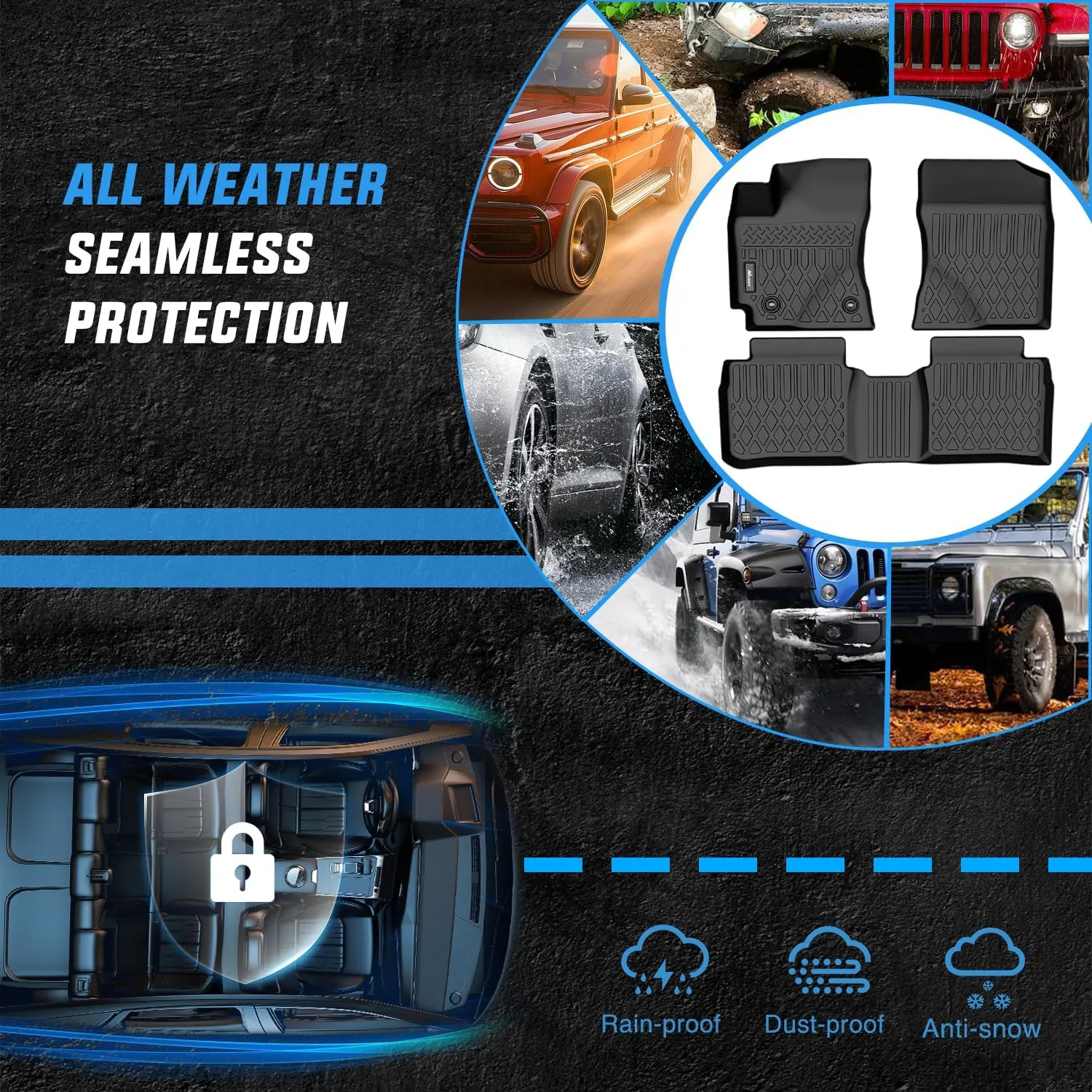 2014-2019 Toyota Corolla Sedan TPE Floor Mats