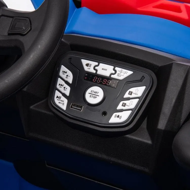 24V Freddo Toys Police UTV 2 Seater Ride On - Blue