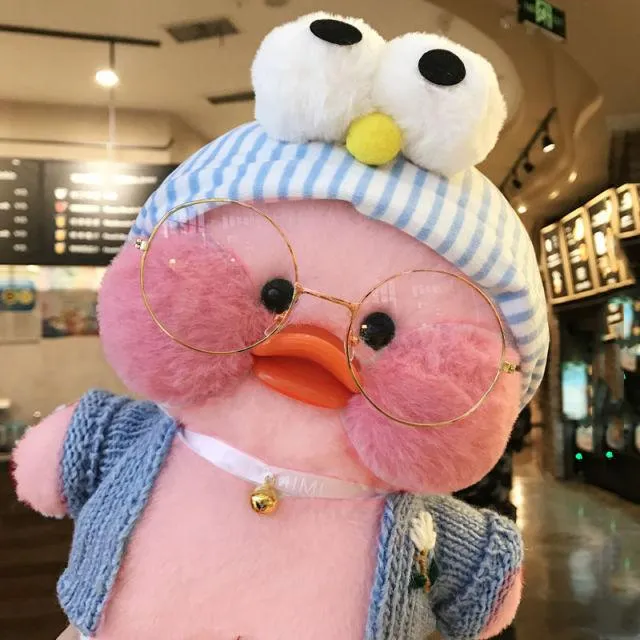 30CM Pink LaLafanfan Kawaii Cafe Mimi Yellow Duck Plush Toy Cute Stuffed Doll Soft Animal Dolls Kids Toys Birthday Gift for girl
