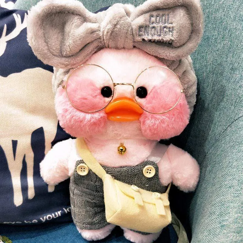 30CM Pink LaLafanfan Kawaii Cafe Mimi Yellow Duck Plush Toy Cute Stuffed Doll Soft Animal Dolls Kids Toys Birthday Gift for girl