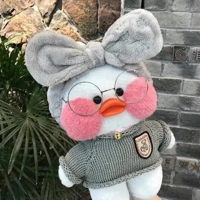 30CM Pink LaLafanfan Kawaii Cafe Mimi Yellow Duck Plush Toy Cute Stuffed Doll Soft Animal Dolls Kids Toys Birthday Gift for girl