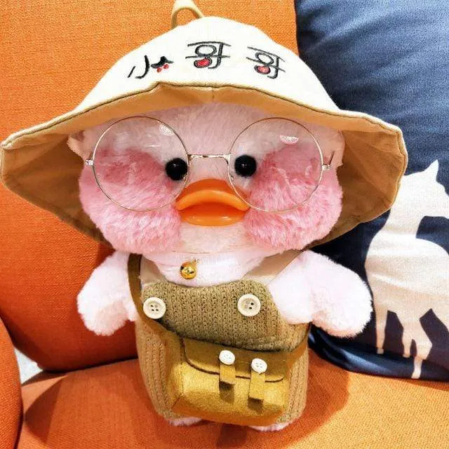 30CM Pink LaLafanfan Kawaii Cafe Mimi Yellow Duck Plush Toy Cute Stuffed Doll Soft Animal Dolls Kids Toys Birthday Gift for girl