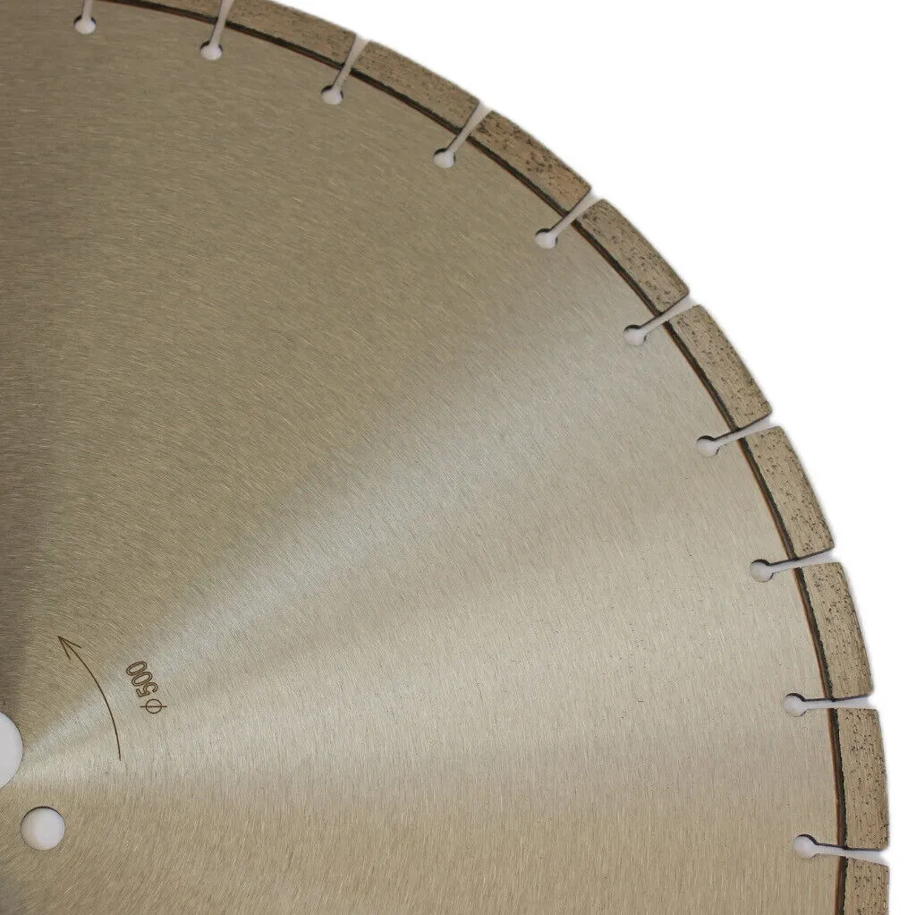 500mm Super Diamond RC Cutting Dry Saw Disc | 20" | Laser Welding | 36T | Ferroconcrete