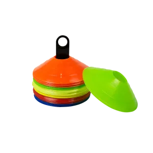 60 Pack Sports Training Discs Markers Cones Soccer AFL Exercise Personal Fitness