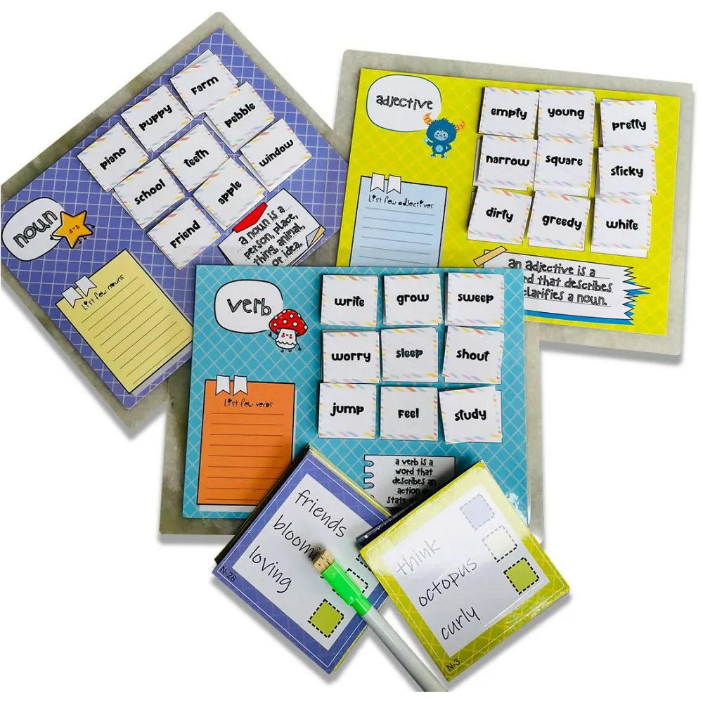 Adjective Noun Verb Sorting Activity