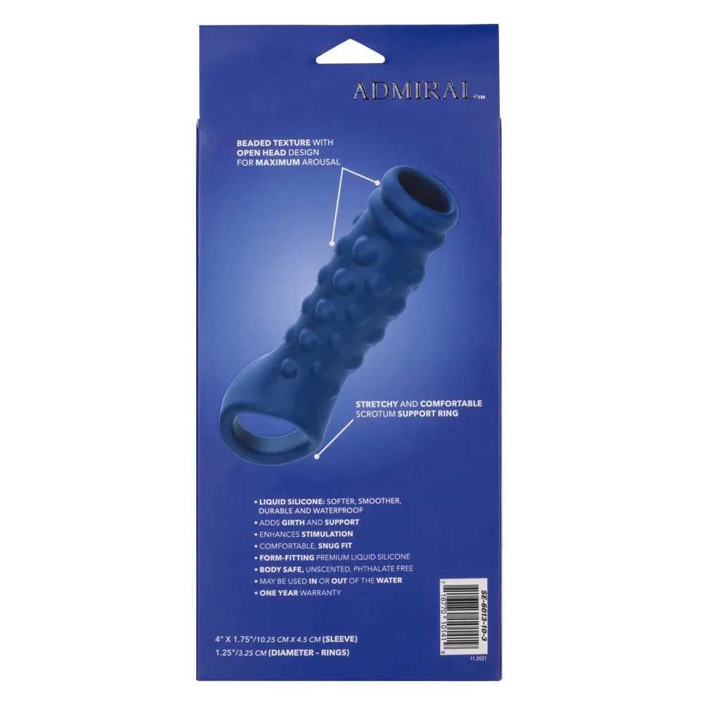 Admiral Liquid Silicone Beaded Penis Extension Sleeve