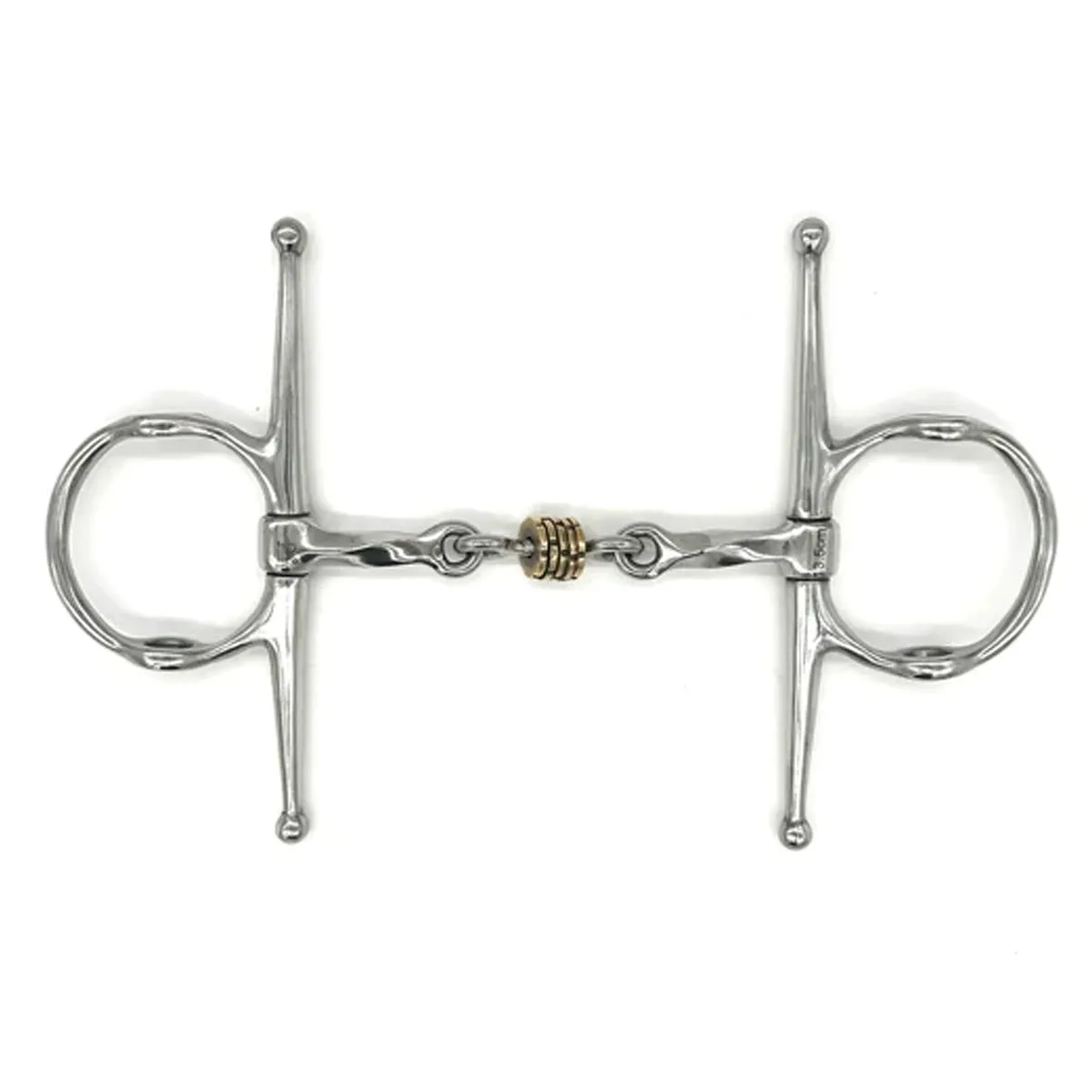 AJR Twisted Brass Disc Nelson Gag Bit