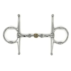 AJR Twisted Brass Disc Nelson Gag Bit