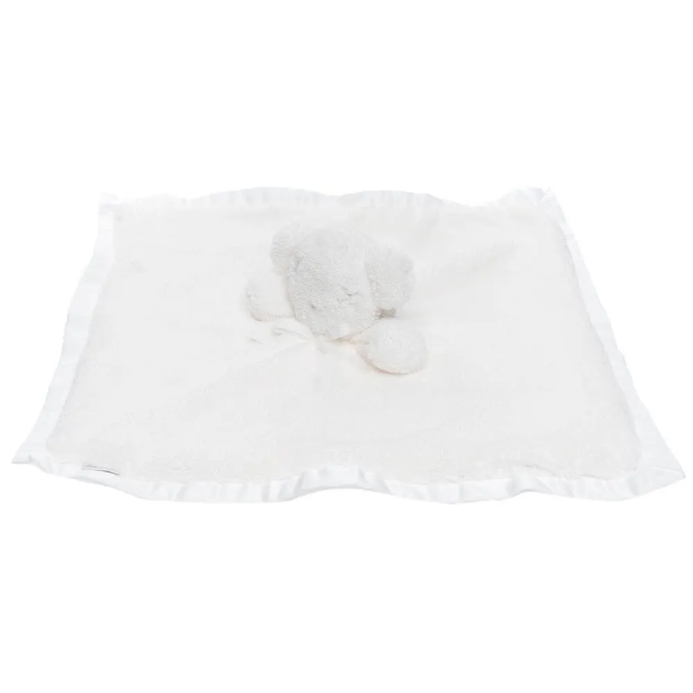 Britt Bear Snuggles Cozy Comforter - White