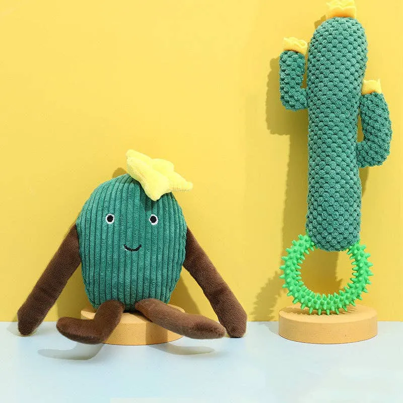 Cheerhunting Petkin Cactus Squeaky Dog Toy