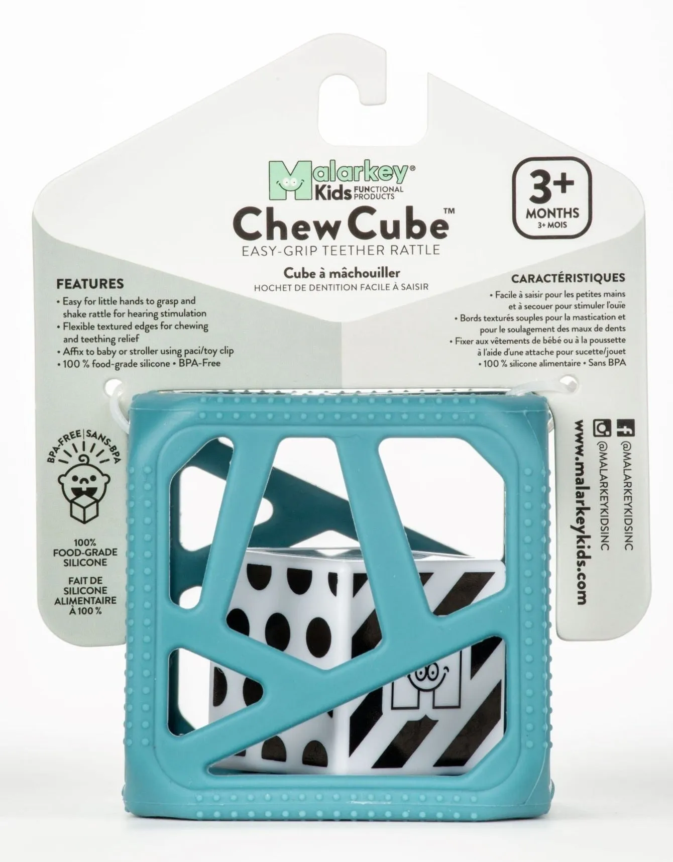 Chew Cube - Turquoise by Malarkey Kids