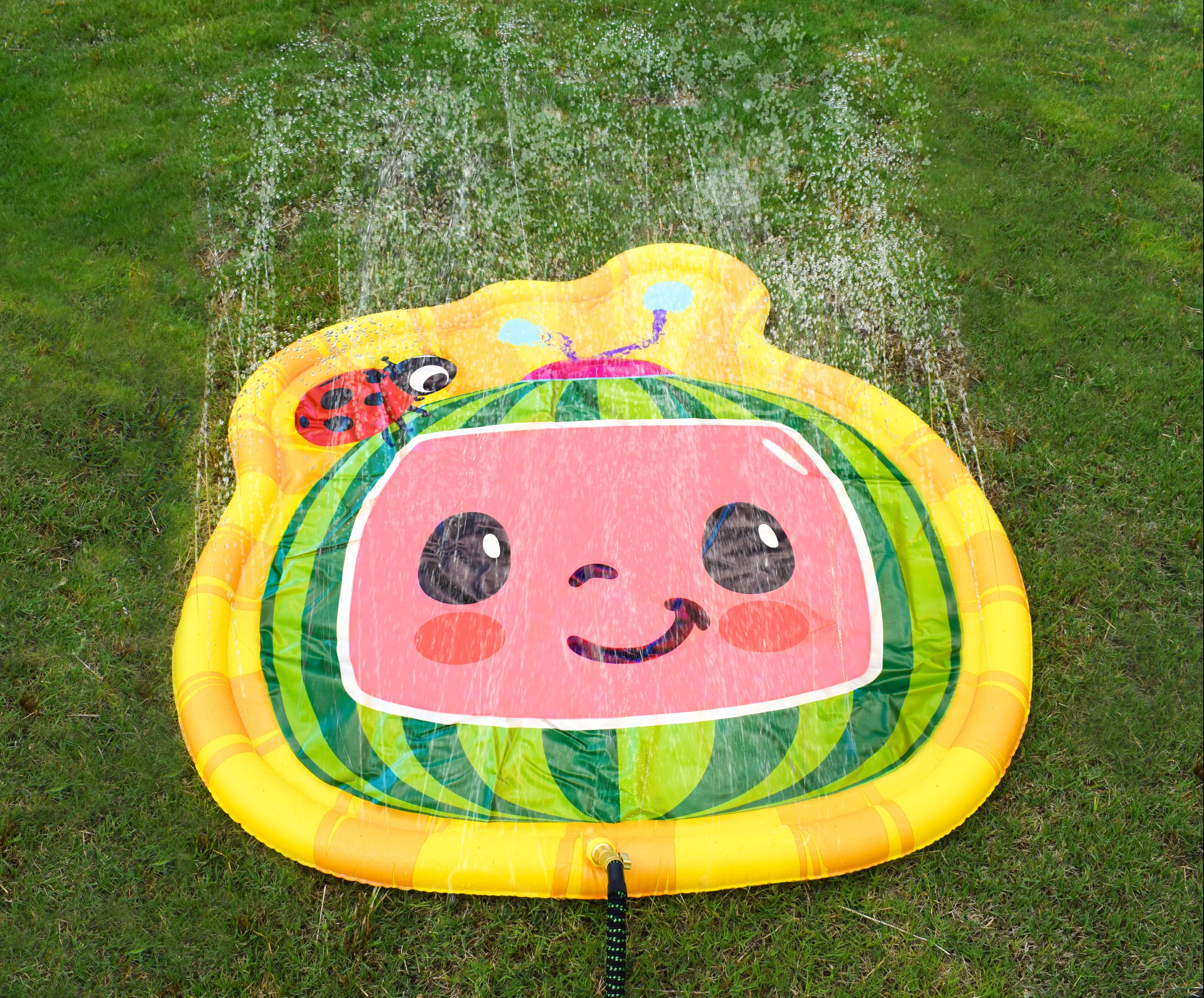 Colorful Water Sprinkler Splash Pad Toy for Kids Yellow, Green, Red, 45'' Dia