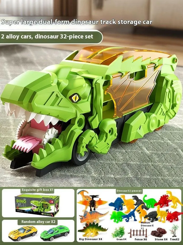 Dino Devourer: Tyrannosaurus Car Attack & Transformation Playset
