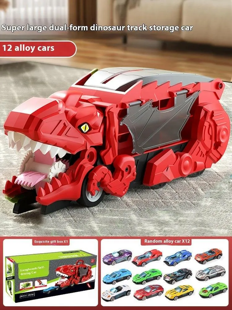 Dino Devourer: Tyrannosaurus Car Attack & Transformation Playset