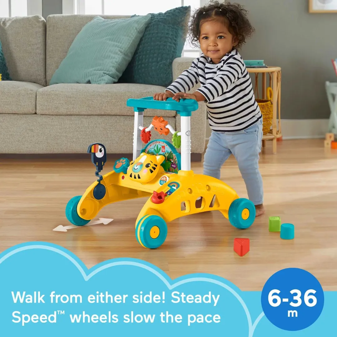 Fisher-Price 2-Sided Steady Speed Tiger Walker (6m )