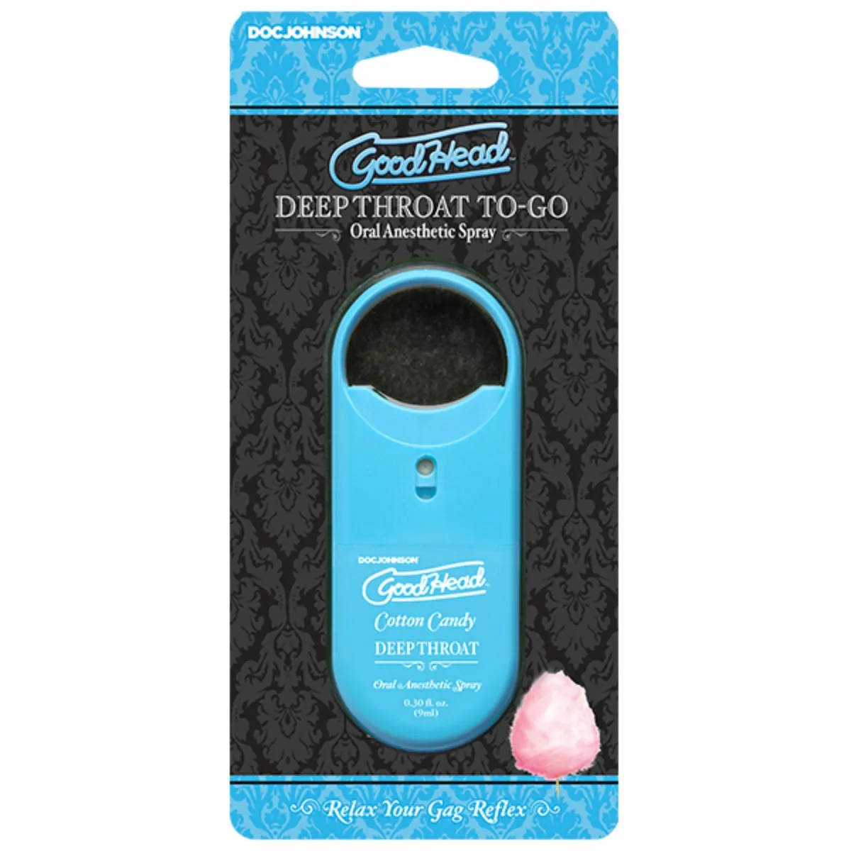 GoodHead Deep Throat To Go Oral Anesthetic Spray Cotton Candy 0.30oz