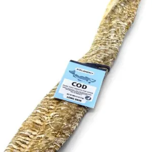 Icelandic  Dehydrated Cod Skin Strip Dog Chew
