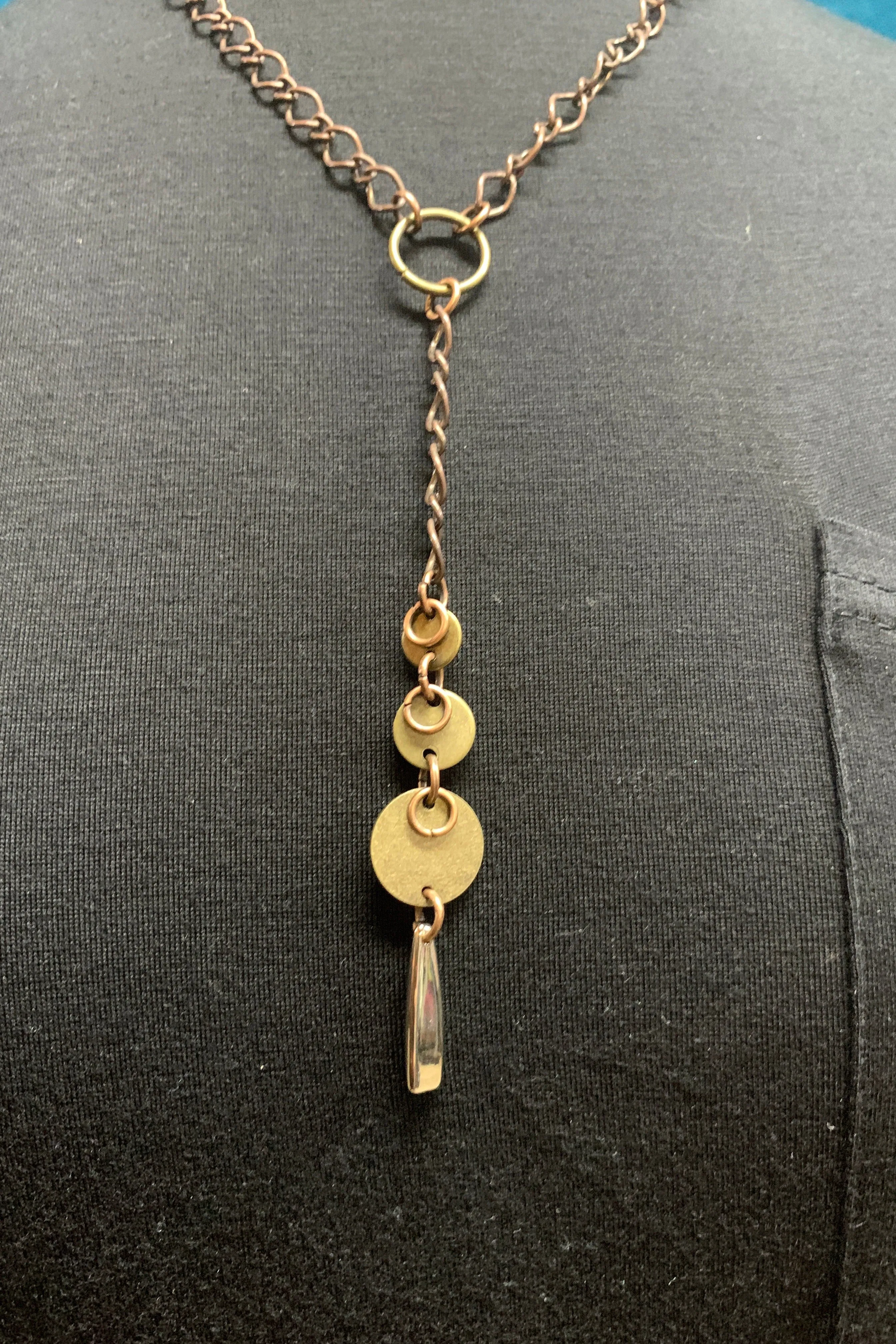 Lost And Found Simple Chain With Graduating Disc Drops
