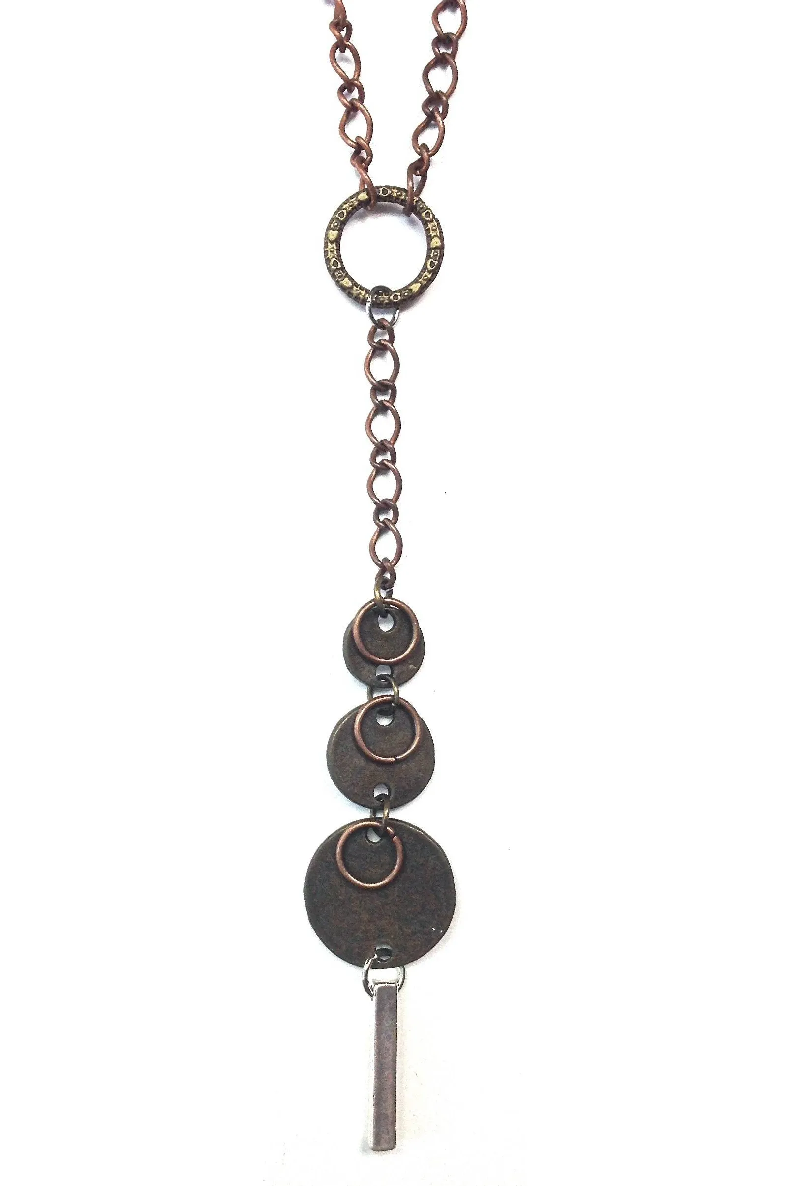 Lost And Found Simple Chain With Graduating Disc Drops