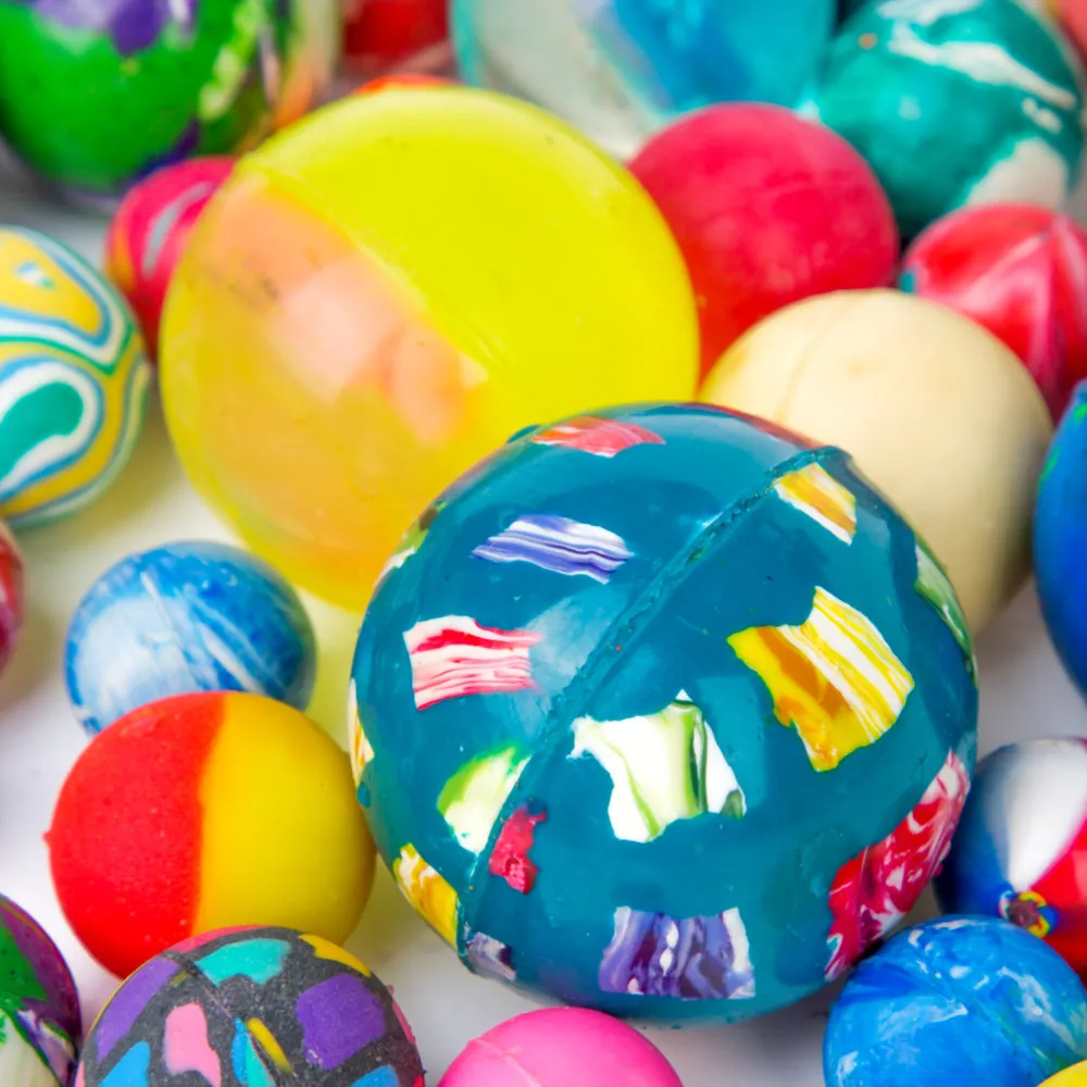 PROLOSO 110 Count Bouncy Balls Bulk High Bouncing Play Toys Halloween Treat