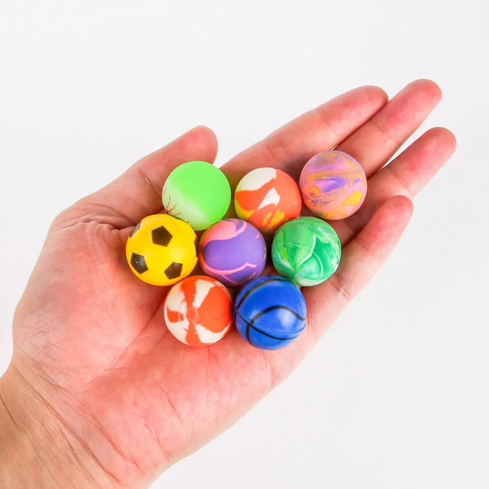 PROLOSO Bouncy Balls Bulk High Bouncing Play Toys for Kids Pets Party Favors Bag Fillers 24 Count