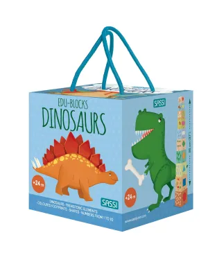 Sassi Stacking Blocks and Book Dinosaur