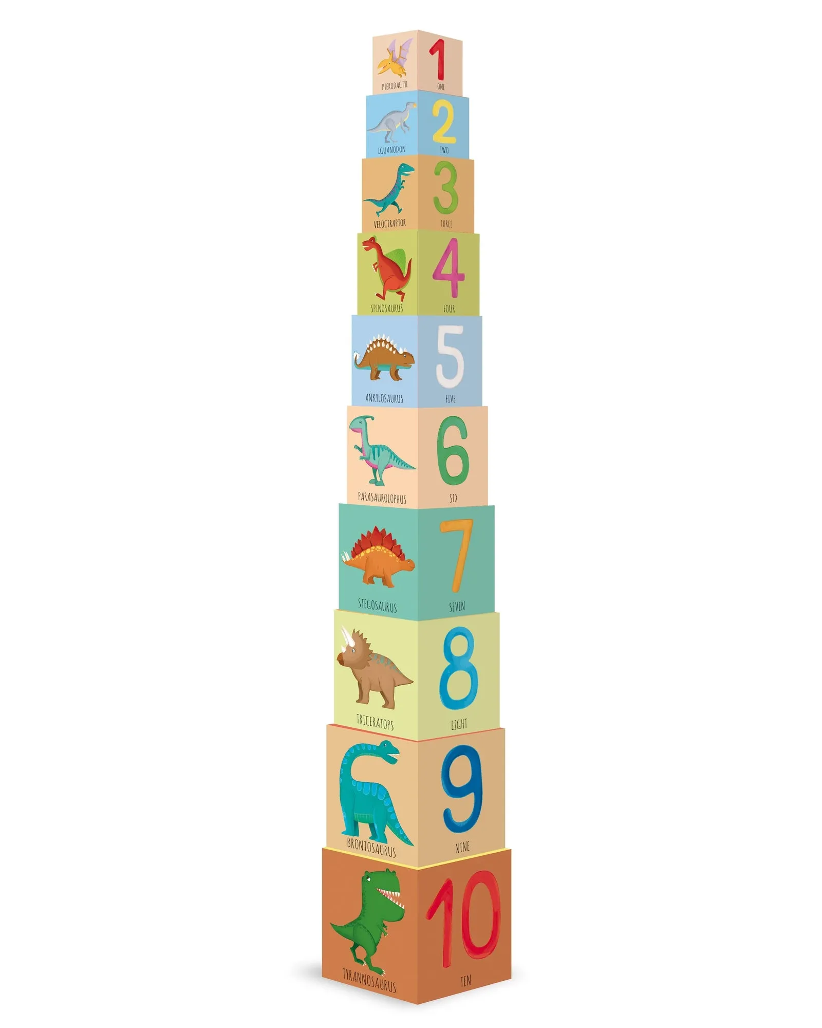 Sassi Stacking Blocks and Book Dinosaur