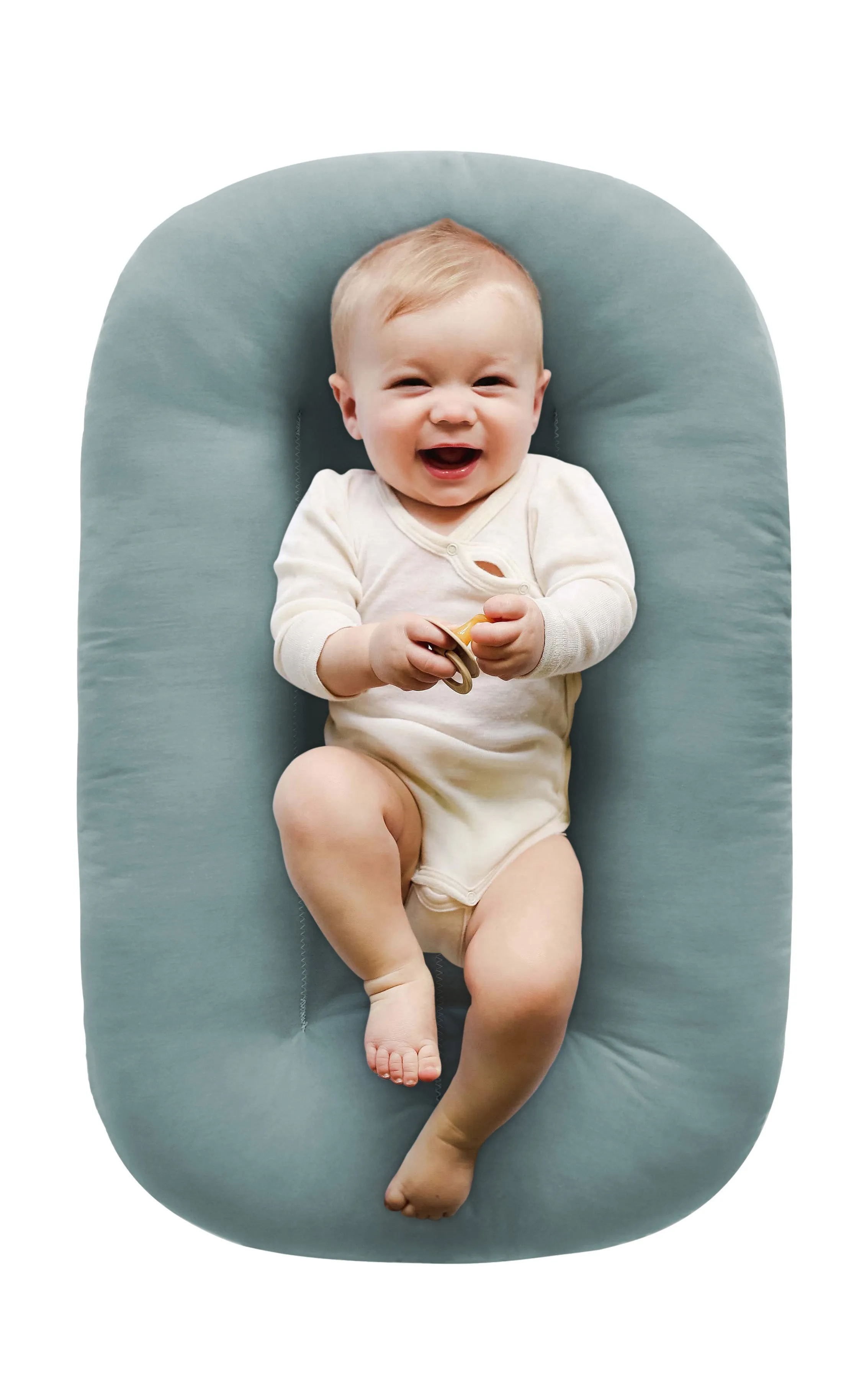 Snuggle Me Organic | Bare Lounger | Slate