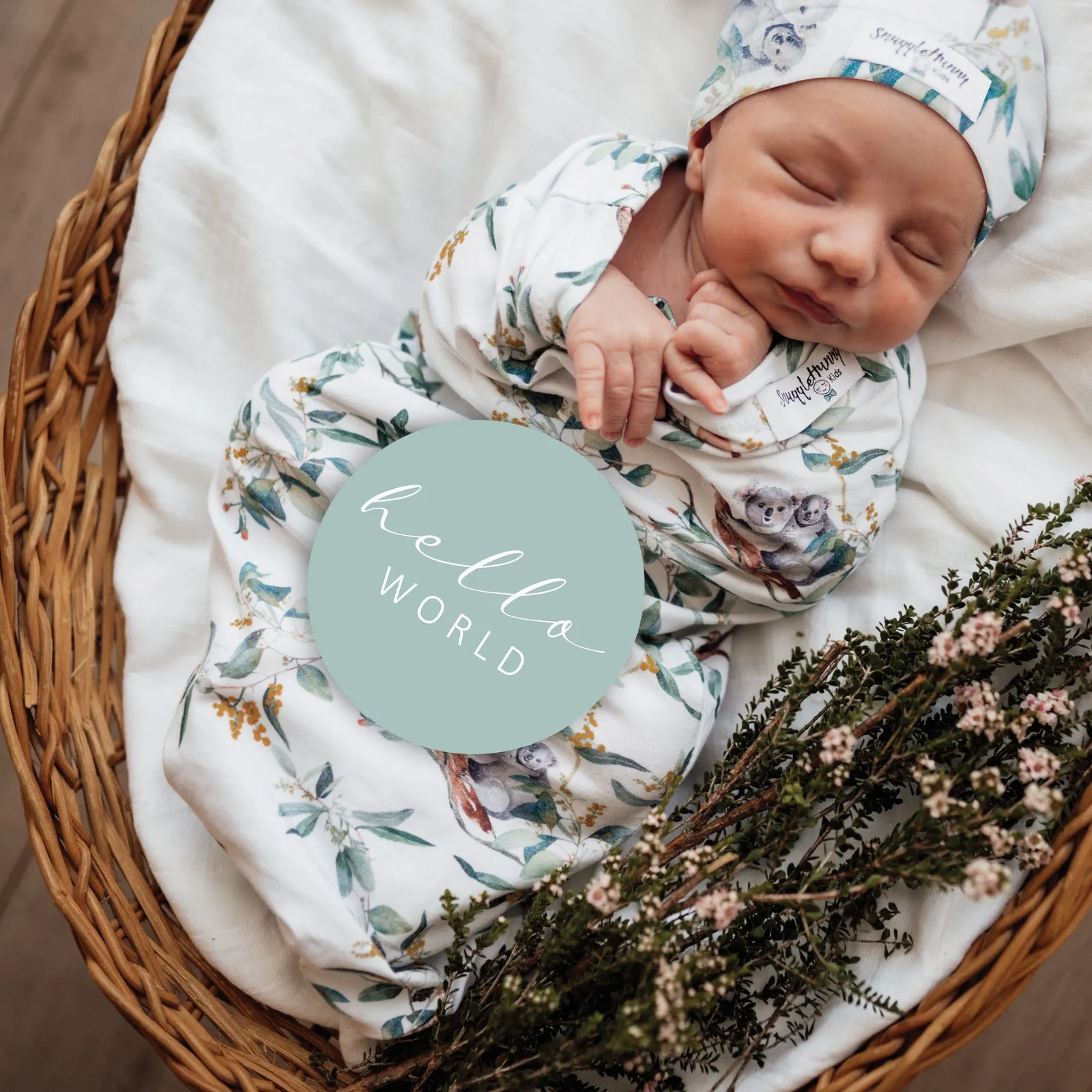 Snuggle Swaddle & Beanie Set
