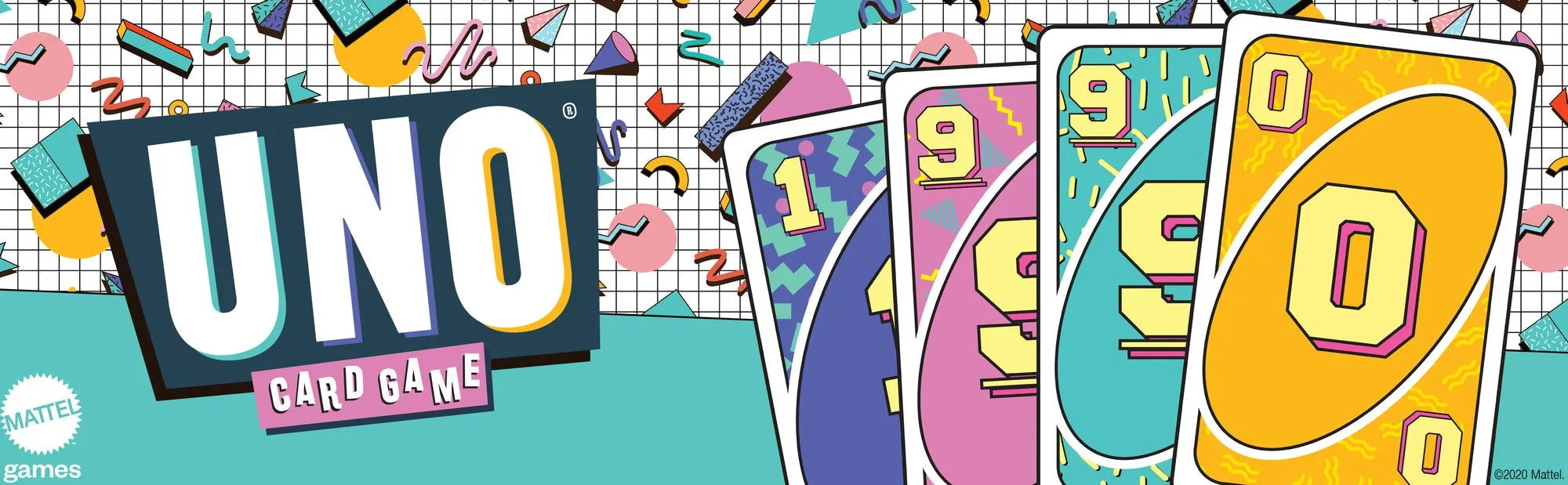 UNO Iconic Series 1990s Matching Card Game with Decade-Themed Design